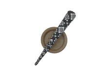 Load image into Gallery viewer, Kimono Hair Clip, Ship from USA Simple Minimalist Long Grayish Blue Clip 5 1/8 inches