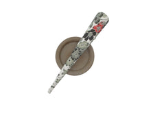 Load image into Gallery viewer, Gray Red Flower Minimalist Kimono Clip, 130mm 5 1/8 inch