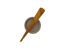 Load image into Gallery viewer, Recycled Kimono Simple Hair Clip, Silk Kimono Upcycled 5 1/8 inches Brown