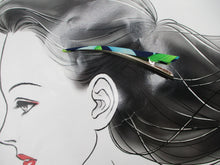 Load image into Gallery viewer, Hair Claw, Japanese Eco Friendly Silk Recycled Kimono Covered Hair Clip