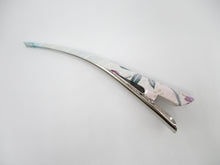 Load image into Gallery viewer, Minimalist Kimono Hair Stick, Alligator Metal Clip Pastel Floral