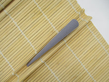 Load image into Gallery viewer, Solid Light Gray Upcycled Silk Kimono Hair Clip, Ship from USA 5 1/8 inches