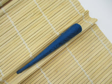 Load image into Gallery viewer, Rinzu Bright Blue Kimono Silk Fabric Long Clip Ship from USA 130mm