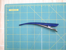 Load image into Gallery viewer, Kimono Clip, Long Metal Simple Clip, 130mm 5 1/8 inch Purplish Blue