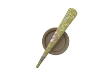 Load image into Gallery viewer, Yellow Brown Kimono Clip, 130mm Eco Friendly Upcycled Hair Clip