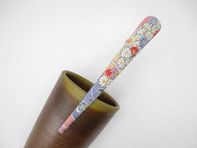 Load image into Gallery viewer, Pink Floral Japanese Kimono Long Metal Hair Clip, Eco Friendly Gift, Ship from USA
