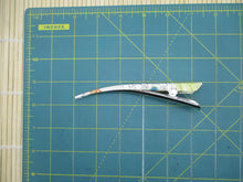 Load image into Gallery viewer, Elegant Recycled Vintage Kimono Fabric Covered 130mm Clip