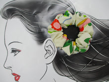 Load image into Gallery viewer, Upcycled Girls Kawaii OOAK Unique Kimono Scrunchies, Ship from USA