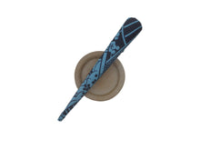 Load image into Gallery viewer, Blue Japanese Silk Kimono Fabric Covered Alligator Kimono Hair Clip