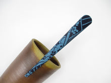 Load image into Gallery viewer, Blue Japanese Silk Kimono Fabric Covered Alligator Kimono Hair Clip