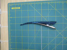 Load image into Gallery viewer, Blue Japanese Silk Kimono Fabric Covered Alligator Kimono Hair Clip