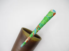 Load image into Gallery viewer, Floral Bold Hair Claw, Kimono Long Metal Hair Clip 5 1/8 inches 130mm