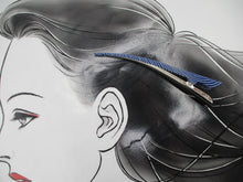 Load image into Gallery viewer, Blue White Wave Simple Kimono Clip, Ship from USA 130mm