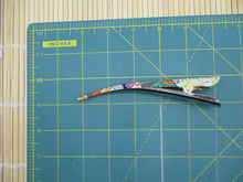 Load image into Gallery viewer, Colorful Japanese Silk Kimono Upcycled Minimalist Hair Claw