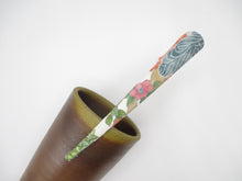 Load image into Gallery viewer, Japanese Silk Kimono Big Hair Clip, Long Fabric Covered Kimono Clip