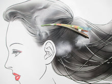 Load image into Gallery viewer, Japanese Silk Kimono Big Hair Clip, Long Fabric Covered Kimono Clip