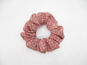 Silk Kimono Scrunchies, Japanese Gift Ship from USA, Pink Tiny Flowers