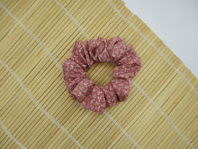 Load image into Gallery viewer, Silk Kimono Scrunchies, Japanese Gift Ship from USA, Pink Tiny Flowers