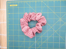 Load image into Gallery viewer, Silk Kimono Scrunchies, Japanese Gift Ship from USA, Pink Tiny Flowers