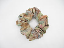 Load image into Gallery viewer, Water Color Like Wabi Sabi Silk Kimono Fabric Scrunchies, Ship from USA