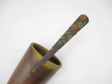 Load image into Gallery viewer, Brown Floral Simple Hair Clip 130mm 5 1/8 inches, Japanese Gift