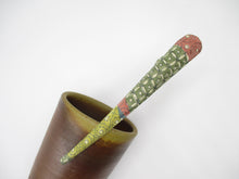 Load image into Gallery viewer, Wabi Sabi Colorful Kimono Hair Clip, 130mm Metal Hair Clip Green 130mm