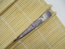 Load image into Gallery viewer, Upcycled Vintage Silk Kimono Big Hair Clip, Purple 5 1/8 inch