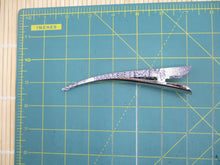 Load image into Gallery viewer, Upcycled Vintage Silk Kimono Big Hair Clip, Purple 5 1/8 inch