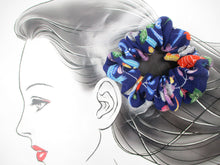 Load image into Gallery viewer, Silk Kimono Fabric, Japanese Vintage Fabric Scrunchy Ship from USA