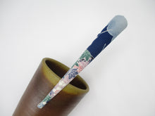 Load image into Gallery viewer, Pink Purple Blue Vintage Silk Kimono Silk Kimono Hair Clip, Ship from USA