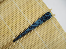 Load image into Gallery viewer, Blue Japanese Silk Kimono Fabric Covered Alligator Kimono Hair Clip