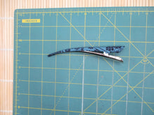 Load image into Gallery viewer, Blue Japanese Silk Kimono Fabric Covered Alligator Kimono Hair Clip