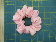 Load image into Gallery viewer, Light Pink Hakkake Kimono Scrunchies, Floral Statement Japanese Fabric