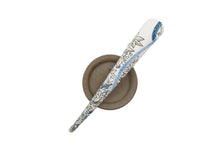 Load image into Gallery viewer, Blue White Floral Japanese Silk Kimono Hair Clip, Ship from USA
