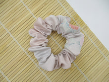 Load image into Gallery viewer, Light Pink Silk Kimono Simple Scrunchies, Upcycle Handmade