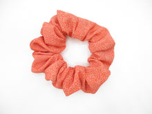 Load image into Gallery viewer, Pink Edo Komon Vintage Silk Kimono Scrunchies, Upcycled Ship from USA