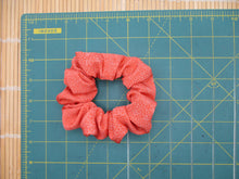 Load image into Gallery viewer, Pink Edo Komon Vintage Silk Kimono Scrunchies, Upcycled Ship from USA