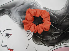 Load image into Gallery viewer, Pink Edo Komon Vintage Silk Kimono Scrunchies, Upcycled Ship from USA