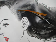 Load image into Gallery viewer, Recycled Kimono Simple Hair Clip, Silk Kimono Upcycled 5 1/8 inches Brown