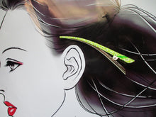 Load image into Gallery viewer, Green Japanees Kimono Beak Clip