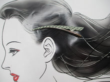 Load image into Gallery viewer, Light Blue Kimono Clip, Japanese Silk Fabric Metal Hair Accessory