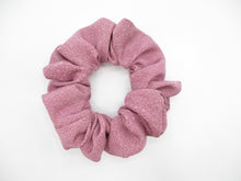 Load image into Gallery viewer, Light Purple Komon Upcycled Silk Kimono Scrunchies, Ship from USA