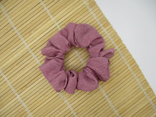 Load image into Gallery viewer, Light Purple Komon Upcycled Silk Kimono Scrunchies, Ship from USA