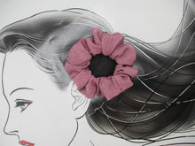 Load image into Gallery viewer, Light Purple Komon Upcycled Silk Kimono Scrunchies, Ship from USA