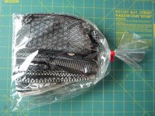 Load image into Gallery viewer, Black Japanese Silk Kimono Fabric Remnants Set 23 pieces