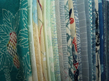 Load image into Gallery viewer, Blue Kimono Japanese Silk Remnants Set Grab Bag