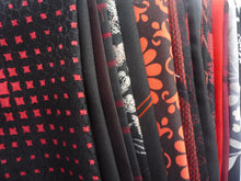 Load image into Gallery viewer, Black and Red Kimono Scraps Grab Bag