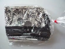 Load image into Gallery viewer, Black Japanese Silk Kimono Fabric Remnants Set 23 pieces