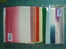 Load image into Gallery viewer, Bokashi Silk Kimono Remnants Japanese Fabric Set