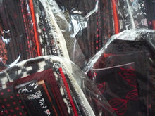 Load image into Gallery viewer, Black and Red Kimono Scraps Grab Bag